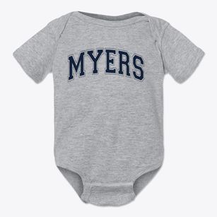Myers Elementary School Varsity Arch Baby Onesie