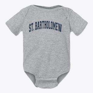 Saint Bartholomew School Varsity Arch Baby Onesie