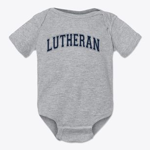 Lutheran High School Varsity Arch Baby Onesie