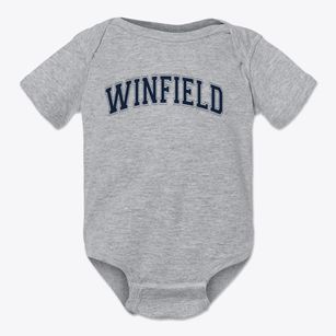 Winfield Junior High School Varsity Arch Baby Onesie