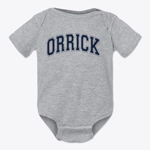 Orrick Elementary School Varsity Arch Baby Onesie