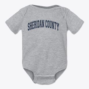 Sheridan County District 27 School Varsity Arch Baby Onesie
