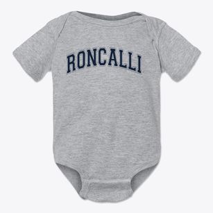 Roncalli Catholic High School Varsity Arch Baby Onesie