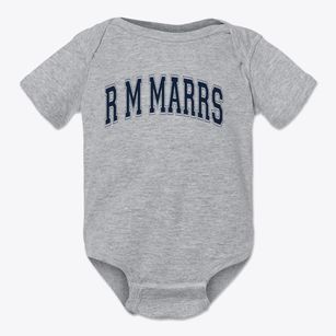 R M Marrs School Varsity Arch Baby Onesie
