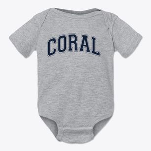 Coral Academy High School Varsity Arch Baby Onesie