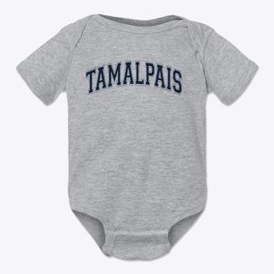 Tamalpais Preschool Varsity Arch Baby Onesie