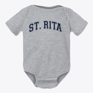 St Rita Parish Varsity Arch Baby Onesie