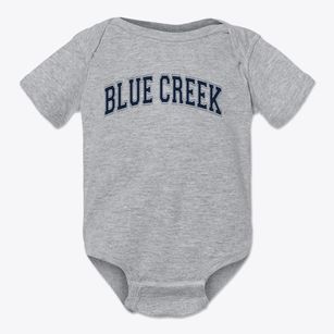 Blue Creek Elementary School Varsity Arch Baby Onesie
