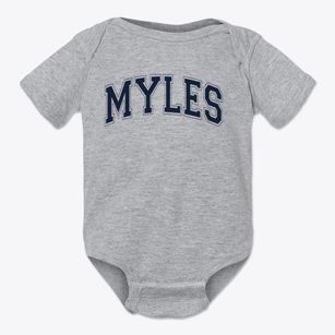Myles Elementary School Varsity Arch Baby Onesie