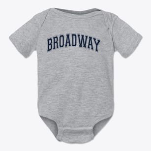 Broadway Elementary School Varsity Arch Baby Onesie