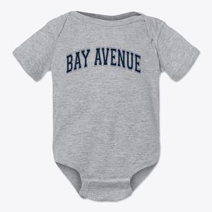 Bay Avenue Elementary School Varsity Arch Baby Onesie