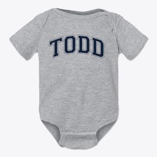 Todd Elementary School Varsity Arch Baby Onesie