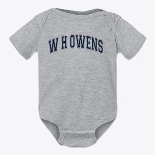 W H Owens Elementary School Varsity Arch Baby Onesie