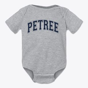 Petree Elementary School Varsity Arch Baby Onesie