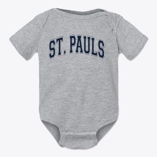 Saint Pauls Elementary School Varsity Arch Baby Onesie