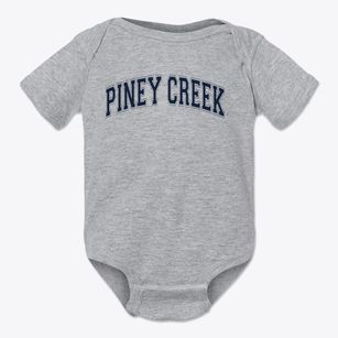 Piney Creek Elementary School Varsity Arch Baby Onesie