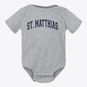 Saint Matthias School Varsity Arch Baby Onesie