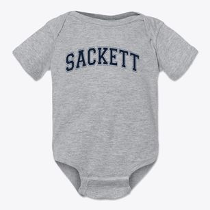 Sackett School Varsity Arch Baby Onesie