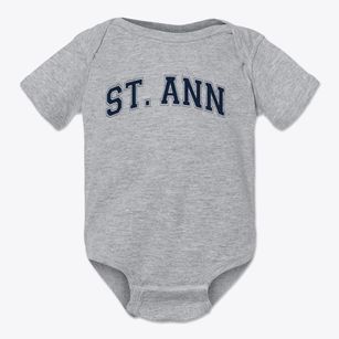 St. Ann Catholic Church Varsity Arch Baby Onesie