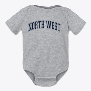 North West Elementary School Varsity Arch Baby Onesie