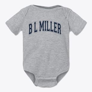 B L Miller Elementary School Varsity Arch Baby Onesie