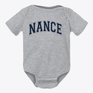Nance Elementary School Varsity Arch Baby Onesie