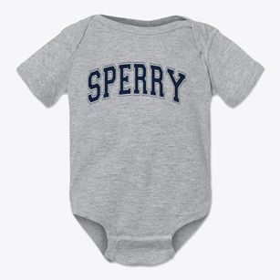 Sperry Elementary School Varsity Arch Baby Onesie