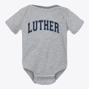 Luther Middle School Varsity Arch Baby Onesie