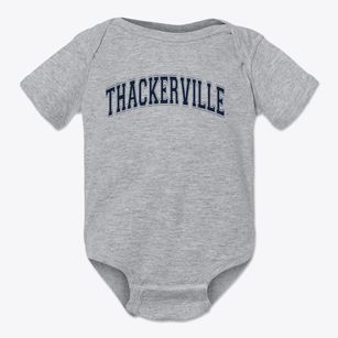 Thackerville Elementary School Varsity Arch Baby Onesie