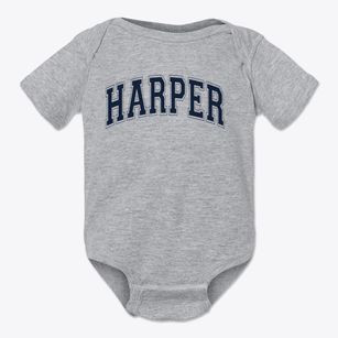 Harper School Varsity Arch Baby Onesie