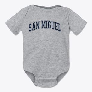 San Miguel Elementary School Varsity Arch Baby Onesie