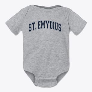 Saint Emydius Catholic School Varsity Arch Baby Onesie