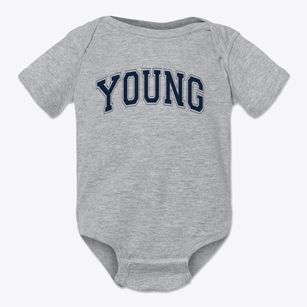 Young Elementary Varsity Arch Baby Onesie