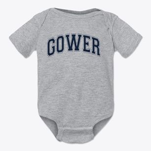 Gower Elementary School Varsity Arch Baby Onesie