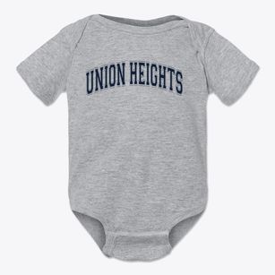 Union Heights Elementary School Varsity Arch Baby Onesie