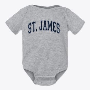 St. James Parish Varsity Arch Baby Onesie