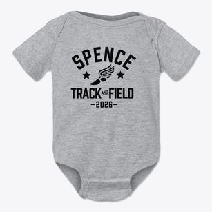 Spence Elementary School Track and Field Baby Onesie