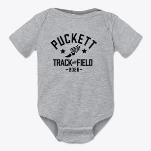 Puckett Elementary School Track and Field Baby Onesie