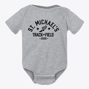 St. Michael's Catholic Academy Track and Field Baby Onesie