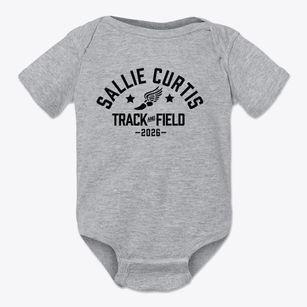 Sallie Curtis Elementary School Track and Field Baby Onesie