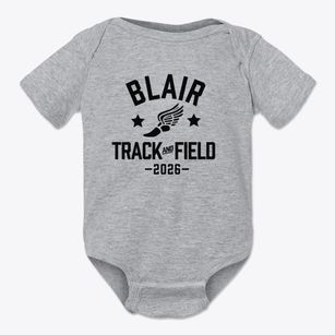 Blair Middle School Track and Field Baby Onesie