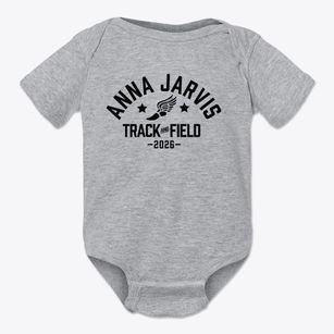Anna Jarvis Elementary School Track and Field Baby Onesie