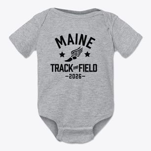 Maine Elementary School Track and Field Baby Onesie