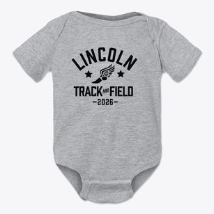 Lincoln Elementary School Track and Field Baby Onesie