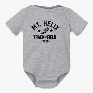 Mt. Helix Academy Track and Field Baby Onesie