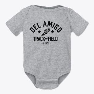 Del Amigo High School Track and Field Baby Onesie