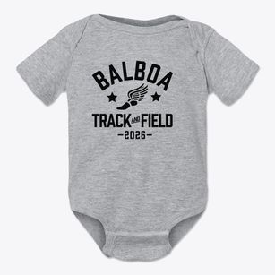 Balboa Middle School Track and Field Baby Onesie