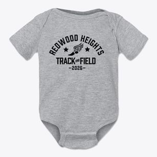 Redwood Heights Elementary School Track and Field Baby Onesie
