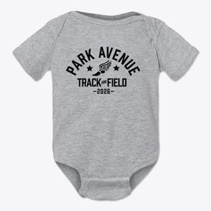 Park Avenue Elementary School Track and Field Baby Onesie