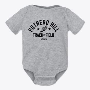 Potrero Hill Middle School Track and Field Baby Onesie